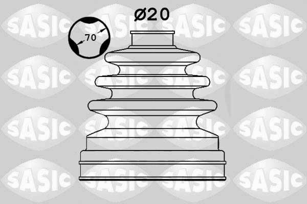 Faltenbalg, Antriebswelle SASIC 1906092 1906092 - foto 1