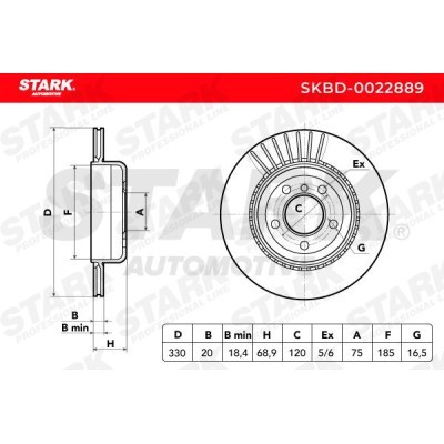 Bremsscheibe Stark SKBD-0022889 SKBD-0022889 - foto 3
