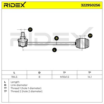 Stabilisator Stange RIDEX 3229S0256 3229S0256 - foto 8