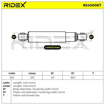 Stoßdämpfer RIDEX 854S0067 854S0067 - foto 7