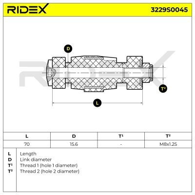 Stabilisator Stange RIDEX 3229S0045 3229S0045 - foto 5