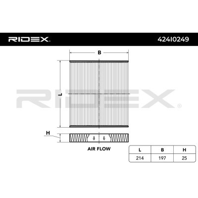 Filter, Innenraumluft RIDEX 424I0249 424I0249 - foto 4
