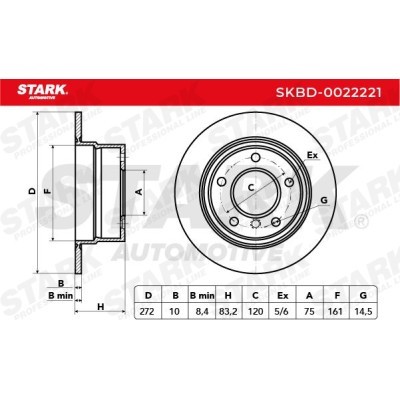 Bremsscheibe Stark SKBD-0022221 SKBD-0022221 - foto 3
