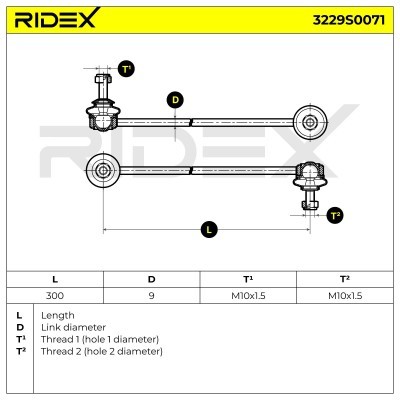 Stabilisator Stange RIDEX 3229S0071 3229S0071 - foto 7