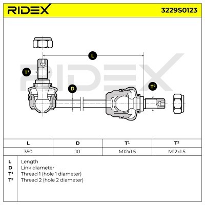 Stabilisator Stange RIDEX 3229S0123 3229S0123 - foto 10