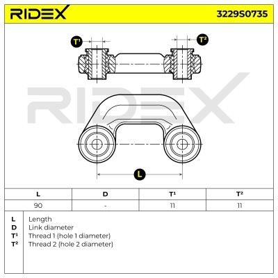 Stabilisator Stange RIDEX 3229S0735 3229S0735 - foto 6