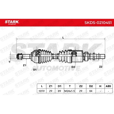 Antriebswelle Stark SKDS-0210451 SKDS-0210451 - foto 7
