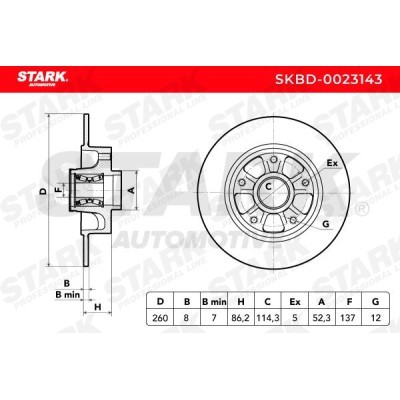 Bremsscheibe Stark SKBD-0023143 SKBD-0023143 - foto 4
