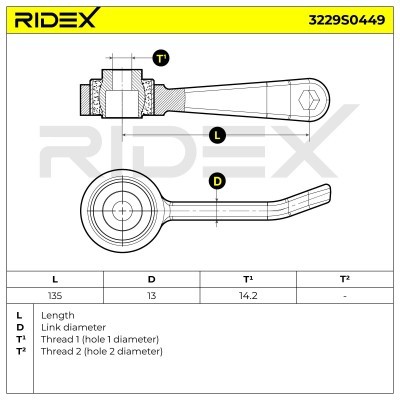 Stabilisator Stange RIDEX 3229S0449 3229S0449 - foto 5