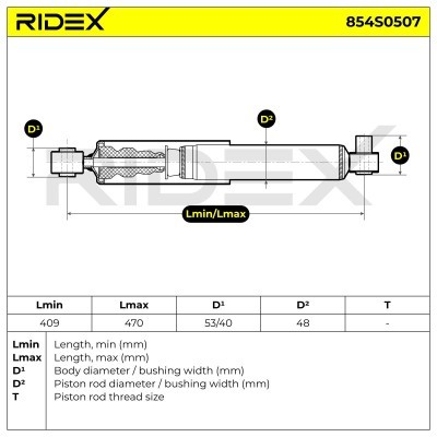Stoßdämpfer RIDEX 854S0507 854S0507 - foto 6