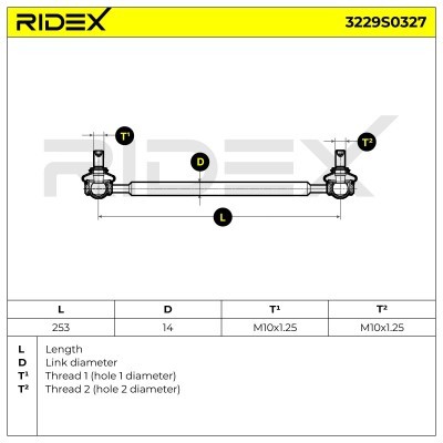 Stabilisator Stange RIDEX 3229S0327 3229S0327 - foto 5