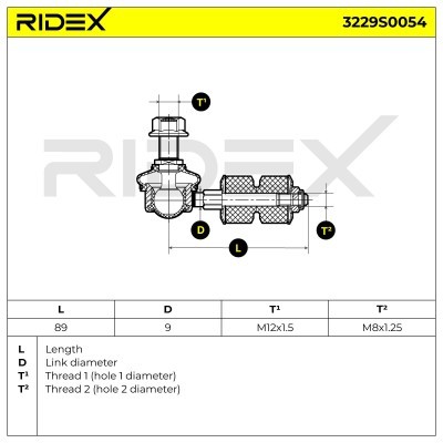 Stabilisator Stange RIDEX 3229S0054 3229S0054 - foto 6