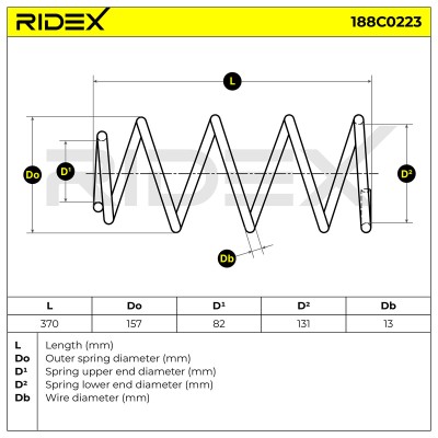 Fahrwerksfeder RIDEX 188C0223 188C0223 - foto 4
