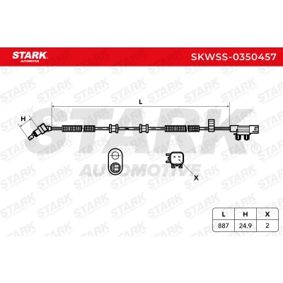 ABS Sensor Stark SKWSS-0350457 SKWSS-0350457 - foto 6