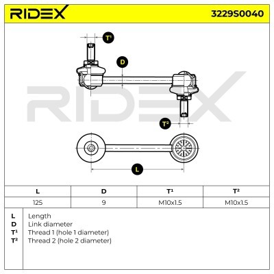 Stabilisator Stange RIDEX 3229S0040 3229S0040 - foto 5