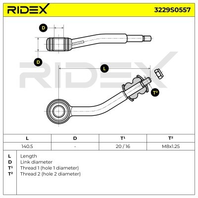 Stabilisator Stange RIDEX 3229S0557 3229S0557 - foto 5