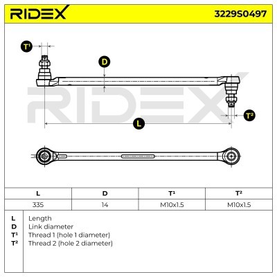 Stabilisator Stange RIDEX 3229S0497 3229S0497 - foto 7