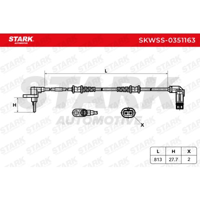 ABS Sensor Stark SKWSS-0351163 SKWSS-0351163 - foto 6
