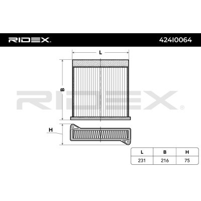 Filter, Innenraumluft RIDEX 424I0064 424I0064 - foto 5