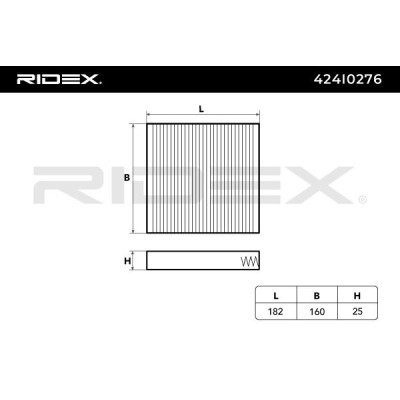 Filter, Innenraumluft RIDEX 424I0276 424I0276 - foto 6