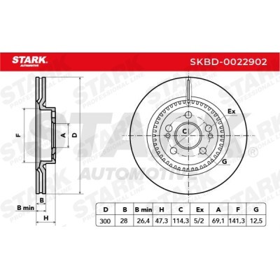 Bremsscheibe Stark SKBD-0022902 SKBD-0022902 - foto 3