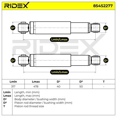 Stoßdämpfer RIDEX 854S2277 854S2277 - foto 4
