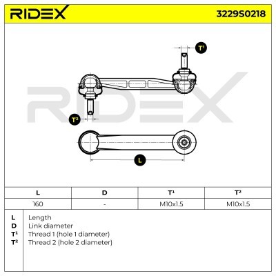Stabilisator Stange RIDEX 3229S0218 3229S0218 - foto 3