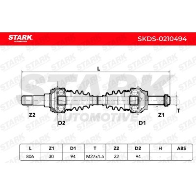 Antriebswelle Stark SKDS-0210494 SKDS-0210494 - foto 7