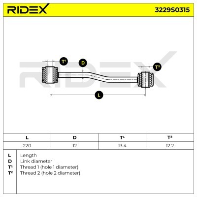 Stabilisator Stange RIDEX 3229S0315 3229S0315 - foto 6