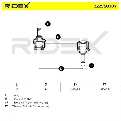 Stabilisator Stange RIDEX 3229S0307 3229S0307 - foto 5