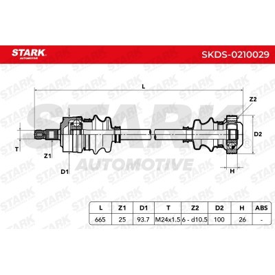 Antriebswelle Stark SKDS-0210029 SKDS-0210029 - foto 7
