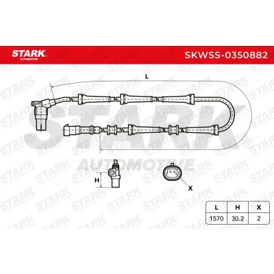 ABS Sensor Stark SKWSS-0350882 SKWSS-0350882 - foto 6