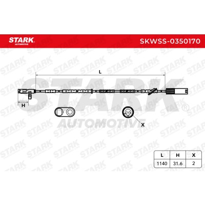 ABS Sensor Stark SKWSS-0350170 SKWSS-0350170 - foto 5