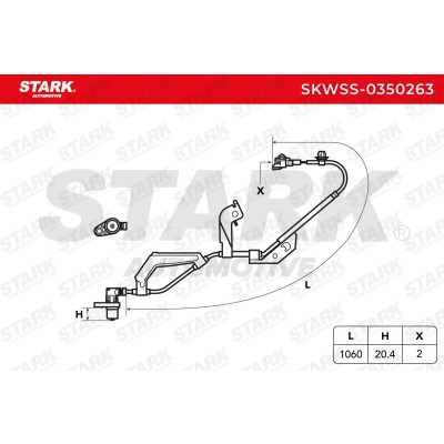 ABS Sensor Stark SKWSS-0350263 SKWSS-0350263 - foto 5