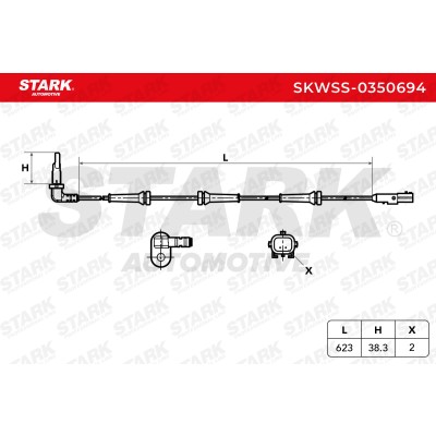 ABS Sensor Stark SKWSS-0350694 SKWSS-0350694 - foto 6