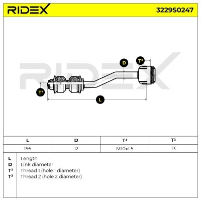 Stabilisator Stange RIDEX 3229S0247 3229S0247 - foto 5