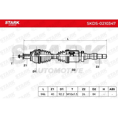 Antriebswelle Stark SKDS-0210347 SKDS-0210347 - foto 8