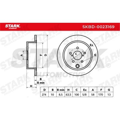 Bremsscheibe Stark SKBD-0023169 SKBD-0023169 - foto 3