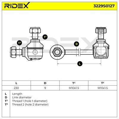 Stabilisator Stange RIDEX 3229S0127 3229S0127 - foto 5