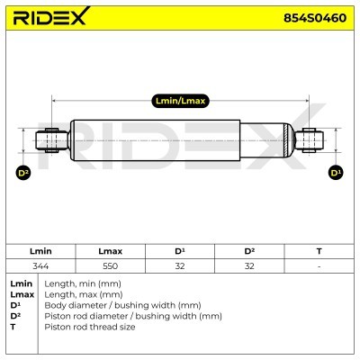 Stoßdämpfer RIDEX 854S0460 854S0460 - foto 6