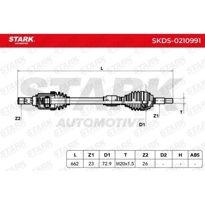 Antriebswelle Stark SKDS-0210991 SKDS-0210991 - foto 7