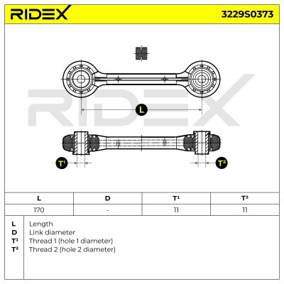 Stabilisator Stange RIDEX 3229S0373 3229S0373 - foto 4