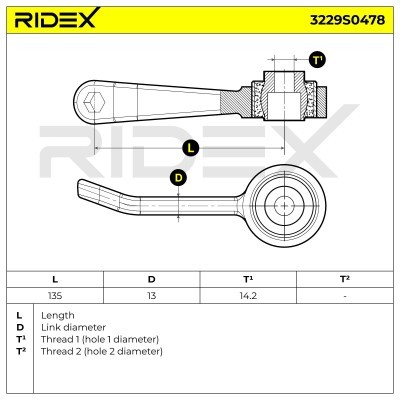 Stabilisator Stange RIDEX 3229S0478 3229S0478 - foto 6
