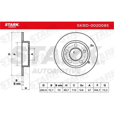 Bremsscheibe Stark SKBD-0020085 SKBD-0020085 - foto 7