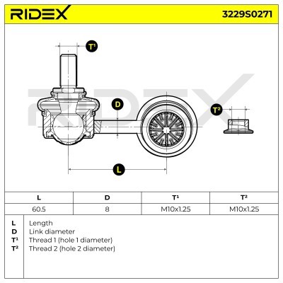Stabilisator Stange RIDEX 3229S0271 3229S0271 - foto 7