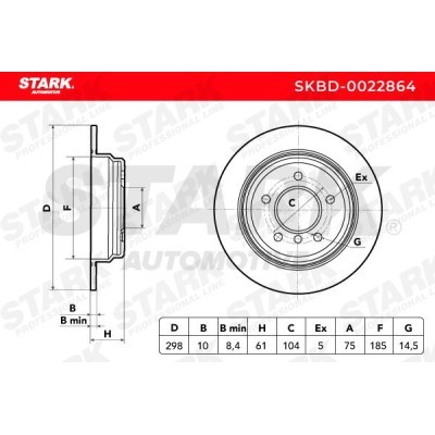 Bremsscheibe Stark SKBD-0022864 SKBD-0022864 - foto 3