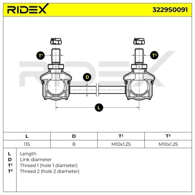 Stabilisator Stange RIDEX 3229S0091 3229S0091 - foto 7