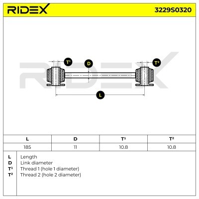 Stabilisator Stange RIDEX 3229S0320 3229S0320 - foto 5