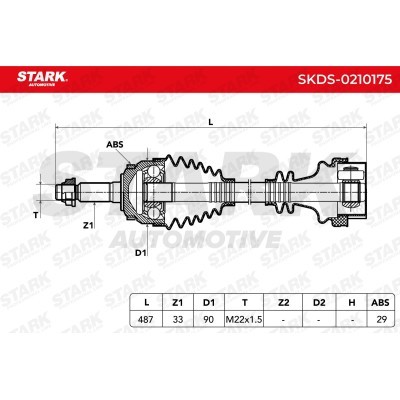 Antriebswelle Stark SKDS-0210175 SKDS-0210175 - foto 4