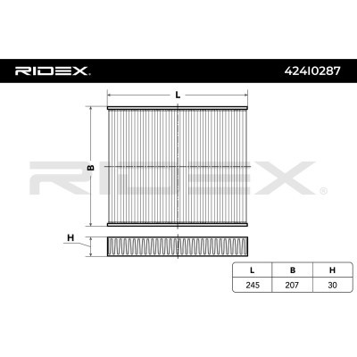 Filter, Innenraumluft RIDEX 424I0287 424I0287 - foto 2